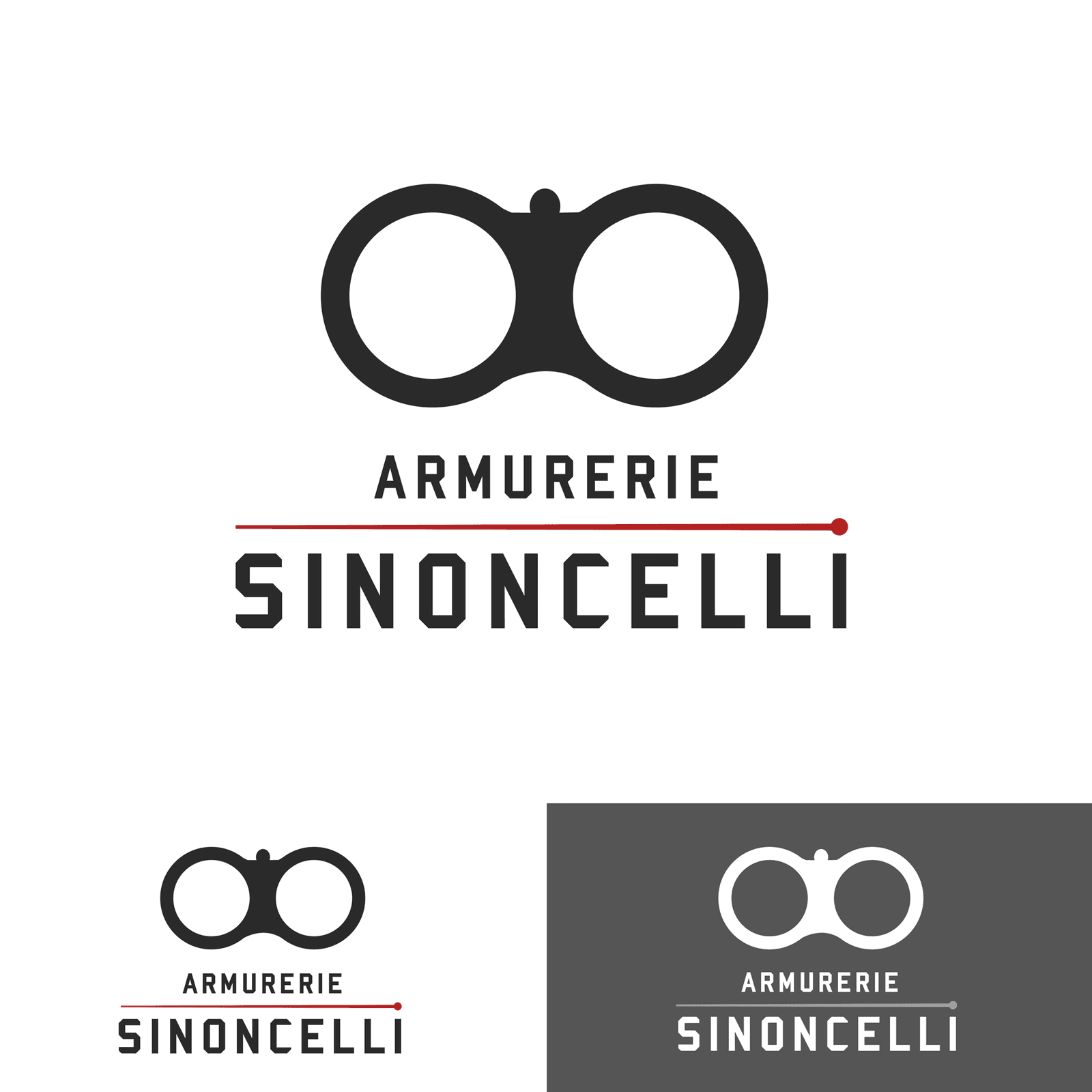 Armurerie Sinoncelli — Symbole & déclinaisons N&B