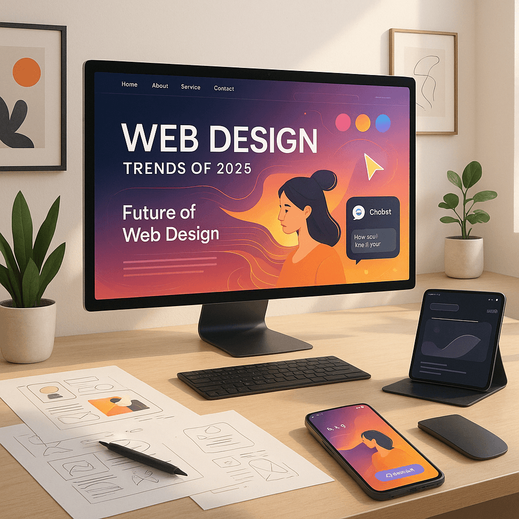 Les grandes tendances du web design pour 2025 : Innovation et Créativité