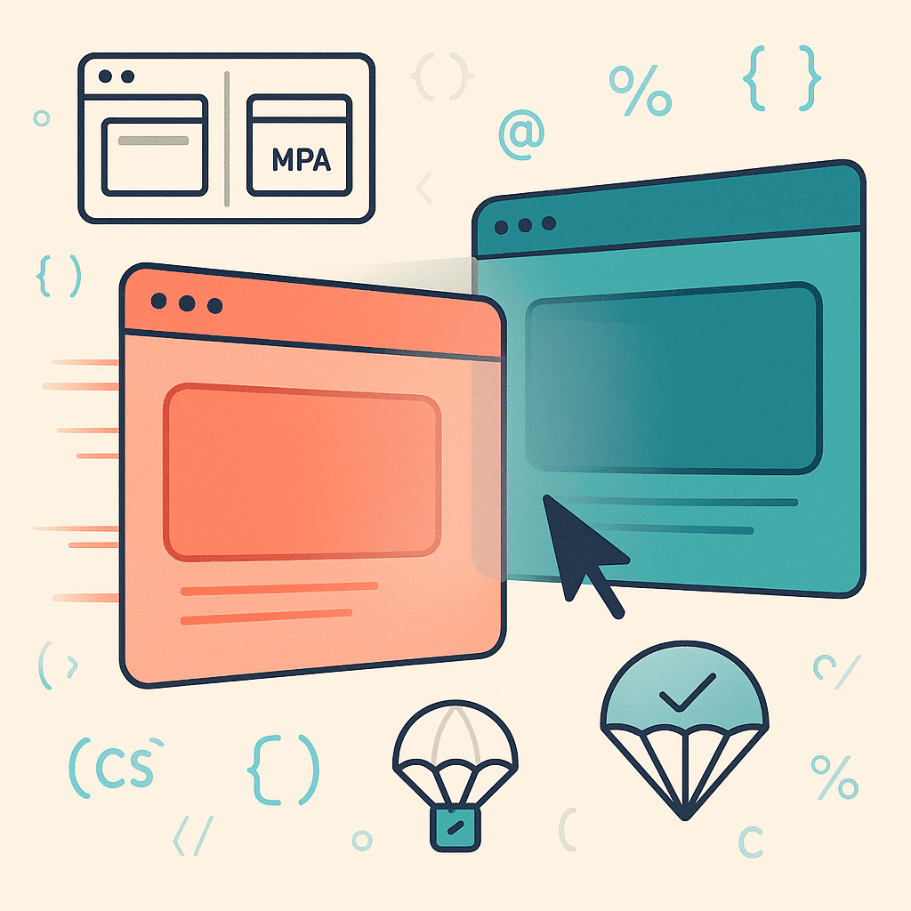 Guide débutant des view-transitions en CSS pour des MPAs fluides