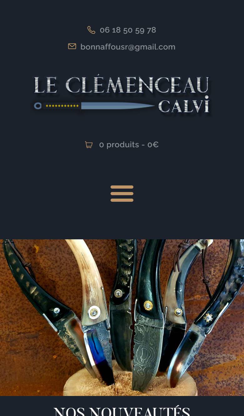 Site Le Clémenceau — vue mobile