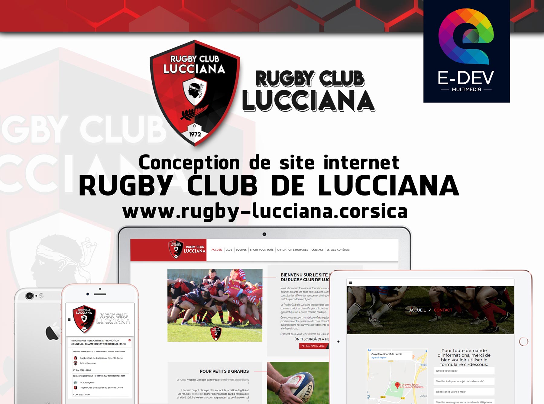 Mockup site web RCL logo